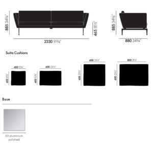 Angers Nantes Cholet Saumur Icones Canape Vitra Suita 3P Citerrio 7