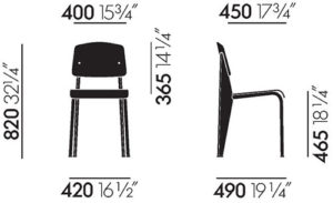 Angers Nantes Cholet Saumur Icones Chaise Standard Vitra SP 6