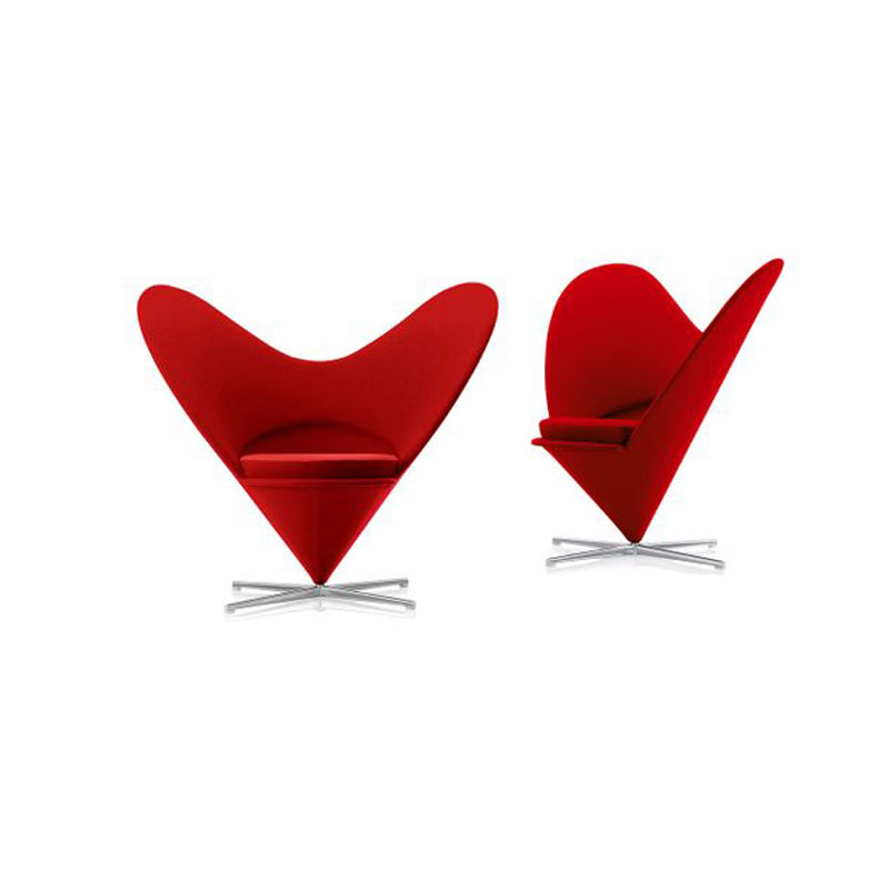 Angers Nantes Cholet Saumur Icones Fauteuil Heart Cone Rouge Verner Panton 3