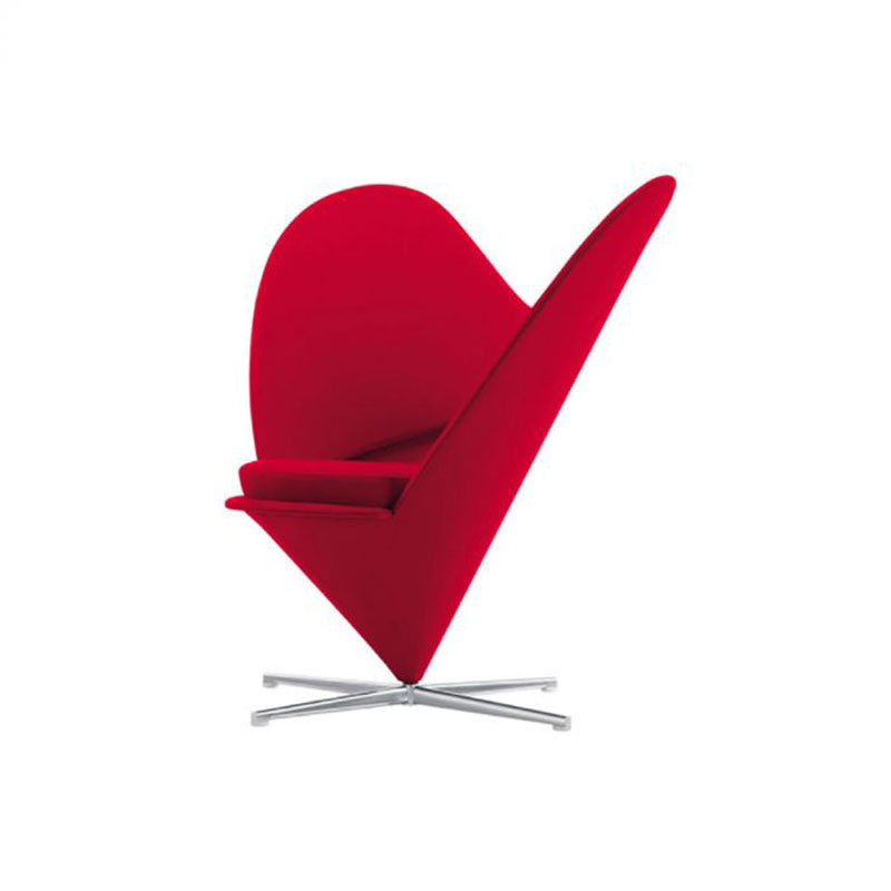Angers Nantes Cholet Saumur Icones Fauteuil Heart Cone Rouge Verner Panton 4