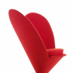 Angers Nantes Cholet Saumur Icones Fauteuil Heart Cone Rouge Verner Panton 5