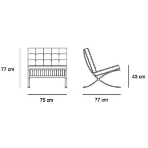 Angers Nantes Cholet Saumur Icones Fauteuil Knoll Ludwig Mies van der Rohe Barcelona Cognac 9