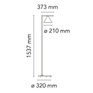 Angers Nantes Cholet Saumur Icones Flos Lampadaire Capitain Flint Noir marbre Michael Anastassiades 4