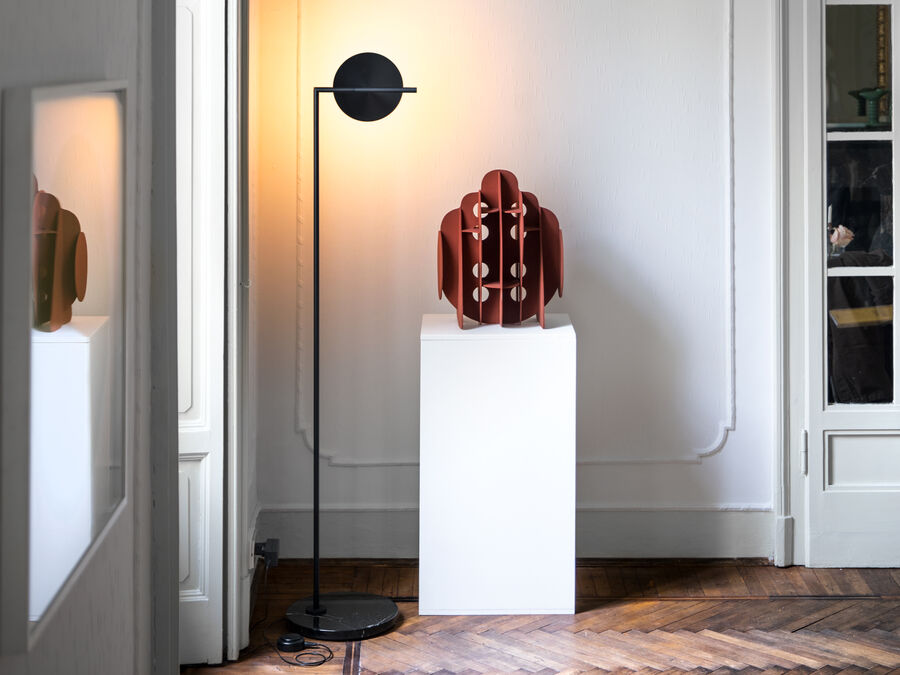 Angers Nantes Cholet Saumur Icones Flos Lampadaire Capitain Flint Noir marbre Michael Anastassiades 8