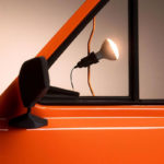 Angers Nantes Cholet Saumur Icones Flos Lampadaire suspension parentesi Castiglioni 50 ans Orange 3