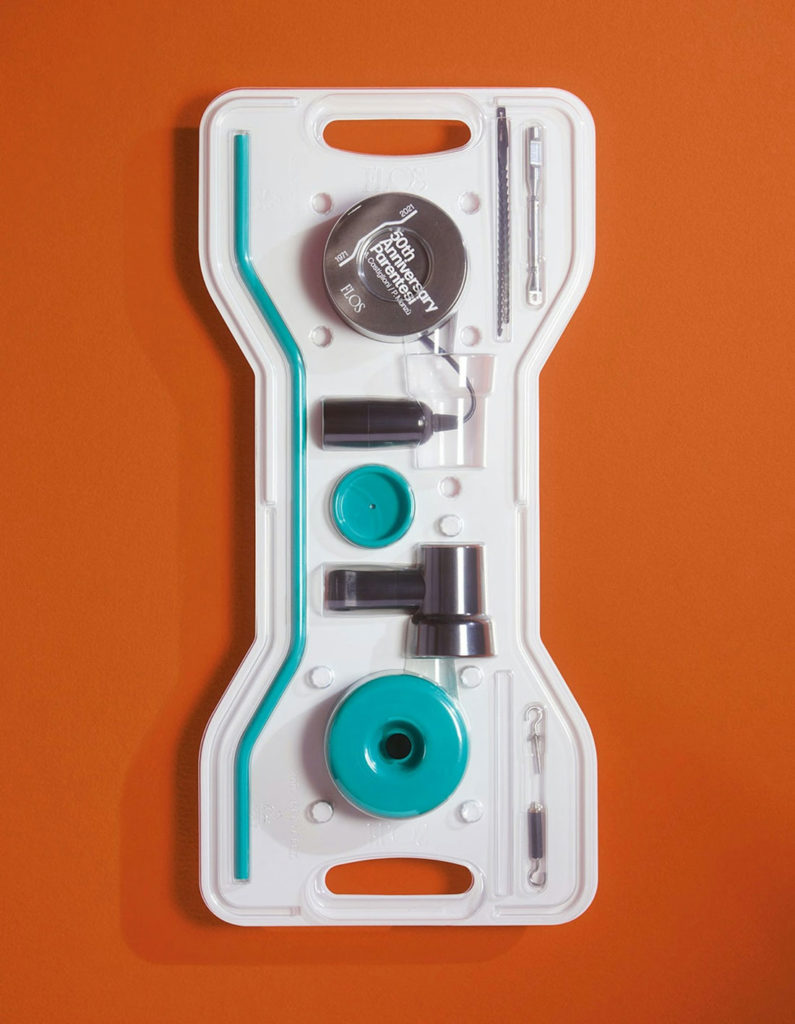 Angers Nantes Cholet Saumur Icones Flos Lampadaire suspension parentesi Castiglioni 50 ans Turquoise4