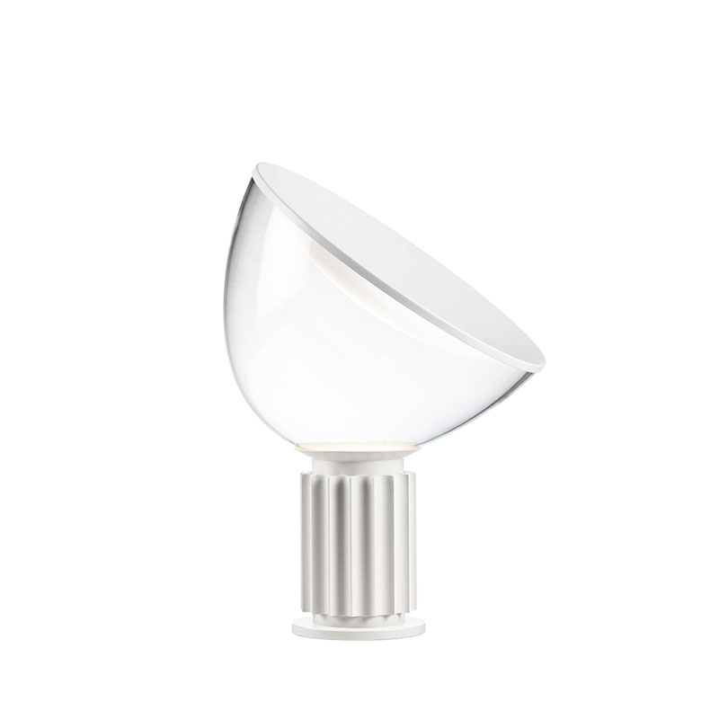 Angers Nantes Cholet Saumur Icones Flos Lampe A poser Taccia blanc Castiglioni 