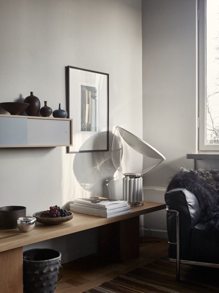 Angers Nantes Cholet Saumur Icones Flos Lampe A poser Taccia blanc Castiglioni 7