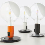 Angers Nantes Cholet Saumur Icones Flos Lampe A poser lampadina orange Castiglioni 5