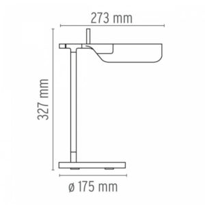 Angers Nantes Cholet Saumur Icones Flos Lampe de table TAB T blanc Edward Barber Jay Osgerby 4