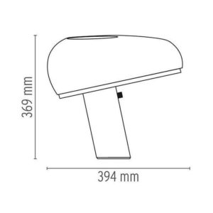 Angers Nantes Cholet Saumur Icones Flos Snoopy Noir Marbre Blanc Achille Castiglioni lampe de table 2