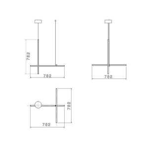Angers Nantes Cholet Saumur Icones Flos suspension Coordinate S Champagne Anodisé Michael Anastassiades 2