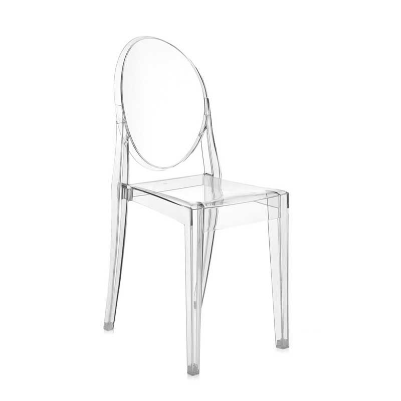 Angers Nantes Cholet Saumur Icones Kartell Chaise cristal transparent Victoria Ghost philippe starck 