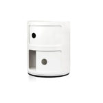 Angers Nantes Cholet Saumur Icones Kartell Componibili Blanc brillant rangement 2 portes Anna Castelli Ferrieri 2