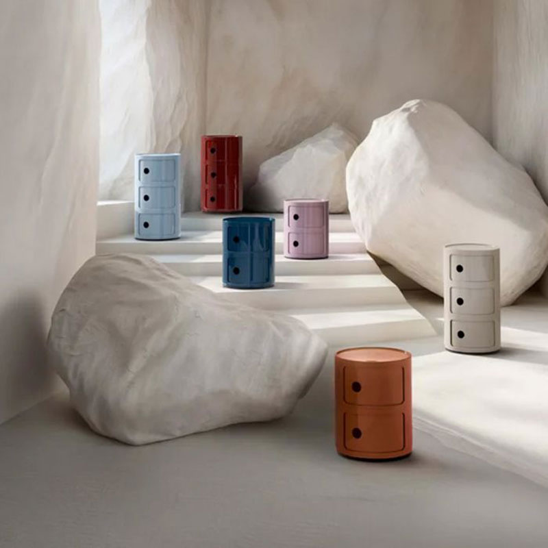 Angers Nantes Cholet Saumur Icones Kartell Componibili Bordeaux Brillant recyclé rangement 3 portes Anna Castelli Ferrieri 16