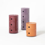 Angers Nantes Cholet Saumur Icones Kartell Componibili Bordeaux Brillant recyclé rangement 3 portes Anna Castelli Ferrieri 17