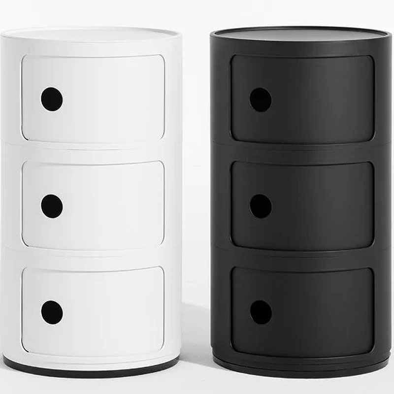 Angers Nantes Cholet Saumur Icones Kartell Componibili Noir Mat recyclé rangement 3 portes Anna Castelli Ferrieri 5