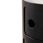 Angers Nantes Cholet Saumur Icones Kartell Componibili Noir brillant rangement 2 portes Anna Castelli Ferrieri 1