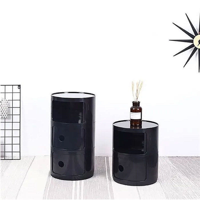 Angers Nantes Cholet Saumur Icones Kartell Componibili Noir brillant rangement 2 portes Anna Castelli Ferrieri 23