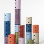 Angers Nantes Cholet Saumur Icones Kartell Componibili noir brillant rangement 3 portes Anna Castelli Ferrieri 4