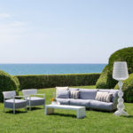 Angers Nantes Cholet Saumur Icones Kartell Fauteuil Cara outdoor beige mat blanc Philippe Starck 5