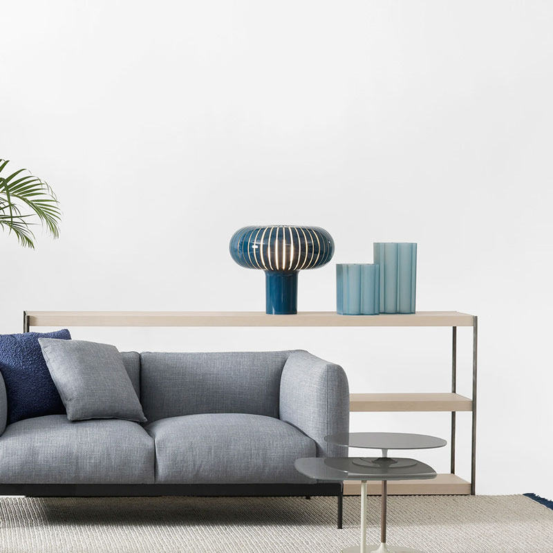 Angers Nantes Cholet Saumur Icones Kartell Lampe a poser Teresa bleu petrole Ferruccio  Laviani  2