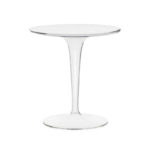 Angers Nantes Cholet Saumur Icones Kartell Table D'appoint gueridon TipTop Cristal Transparent Philippe Starck 