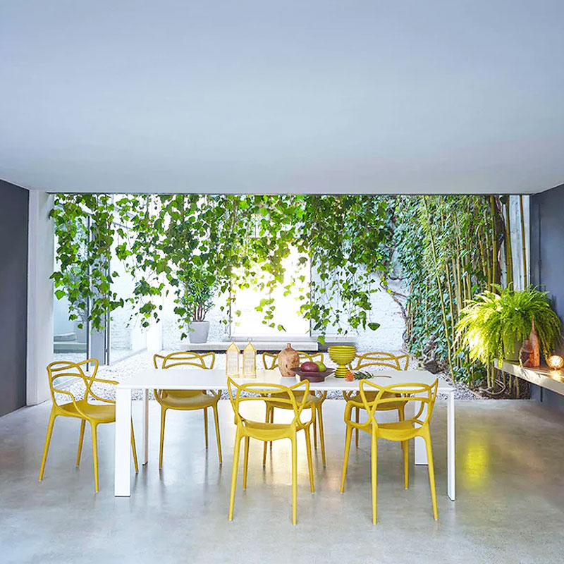 Angers Nantes Cholet Saumur Icones Kartell Table Four Blanc mat Extensible Soft Ferruccio Laviani 79