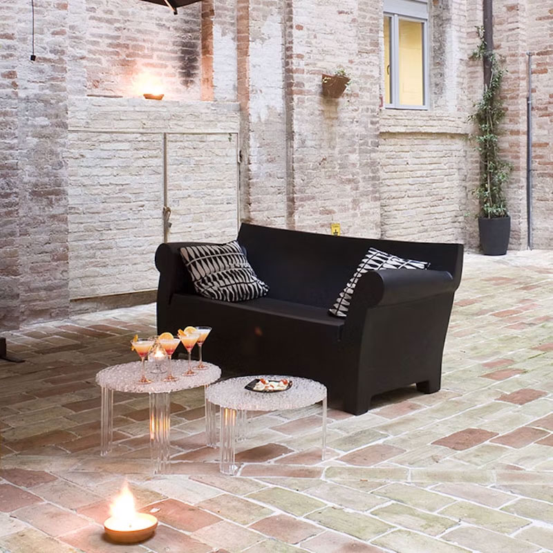 Angers Nantes Cholet Saumur Icones Kartell Table basse gueridon table d'appoint cristal transparent Patricia Urquiola 3