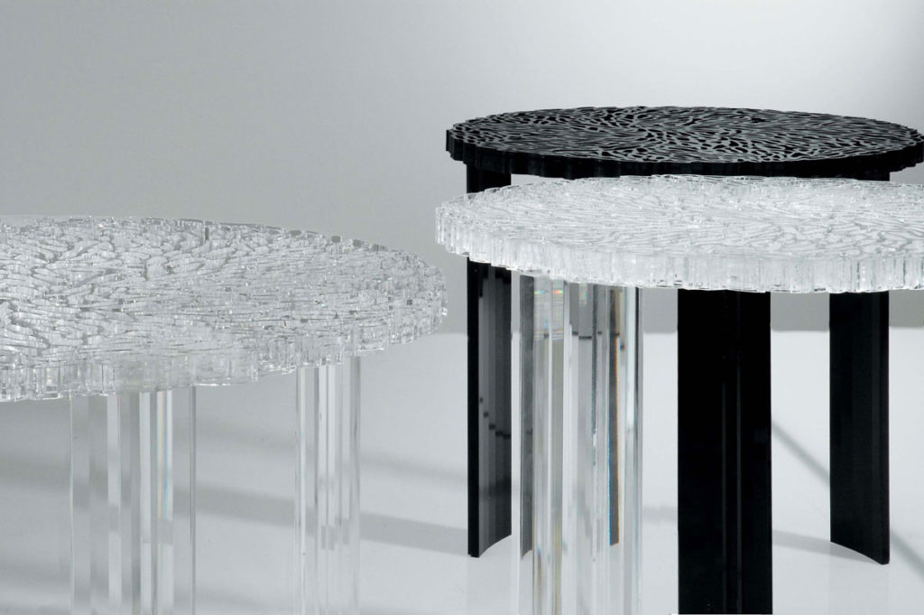 Angers Nantes Cholet Saumur Icones Kartell Table basse gueridon table d'appoint cristal transparent Patricia Urquiola 5