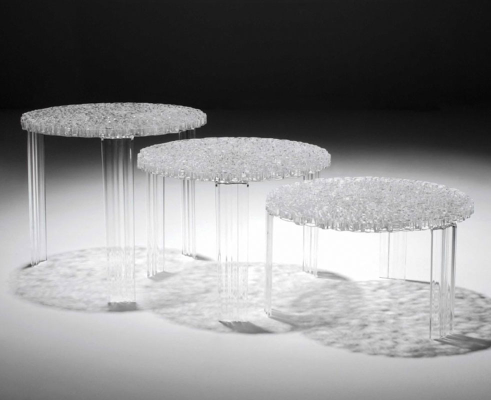 Angers Nantes Cholet Saumur Icones Kartell Table basse gueridon table d'appoint cristal transparent Patricia Urquiola 9