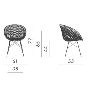 Angers Nantes Cholet Saumur Icones Kartell fauteuil chaise Smatrik Blanc Chrome Tokujin Yoshioka 8