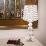 Angers Nantes Cholet Saumur Icones Kartell kabuki transparent lampe a poser Blanc Ferruccio Laviani