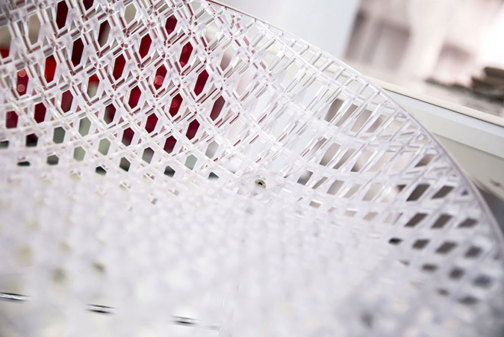 Angers Nantes Cholet Saumur Icones Kartell tabouret Smatrik cristal transparent Chrome Tokujin Yoshioka 4