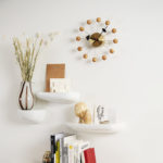 Angers Nantes Cholet Saumur Icones Objet Vitra deco Nelso horloge murale ball clock bois naturel 0