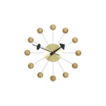 Angers Nantes Cholet Saumur Icones Objet Vitra deco Nelso horloge murale ball clock bois naturel 