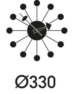 Angers Nantes Cholet Saumur Icones Objet Vitra deco Nelso horloge murale ball clock dawn dawn edition limitee 14