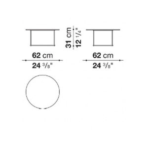 Angers Nantes Cholet Saumur Icones Table basse B&B Italia Patricia Urquiola FAT FAT Noir444