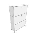 Angers Nantes Cholet Saumur Icones USM Haller Meuble  Console Blanc Pur Fritz Haller Paul SCHÄRER 