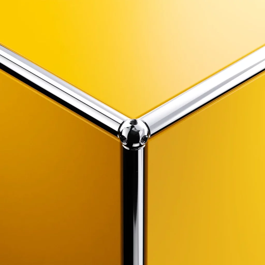 Angers Nantes Cholet Saumur Icones USM Haller Meuble  Jaune Or Fritz Haller Paul SCHÄRER 1