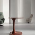 Contemporary side table / Cristalplant / oval / by Naoto Fukasawa