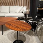 Angers Nantes Cholet Saumur Icones gueridon Knoll Eroe Saarinen Gueridon Palissandre rilsan noir 38