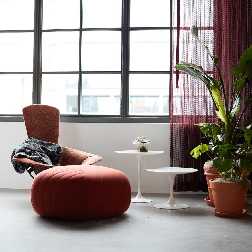 Angers Nantes Cholet Saumur Icones gueridon Knoll Eroe Saarinen Gueridon noir stratifié Fenix 1