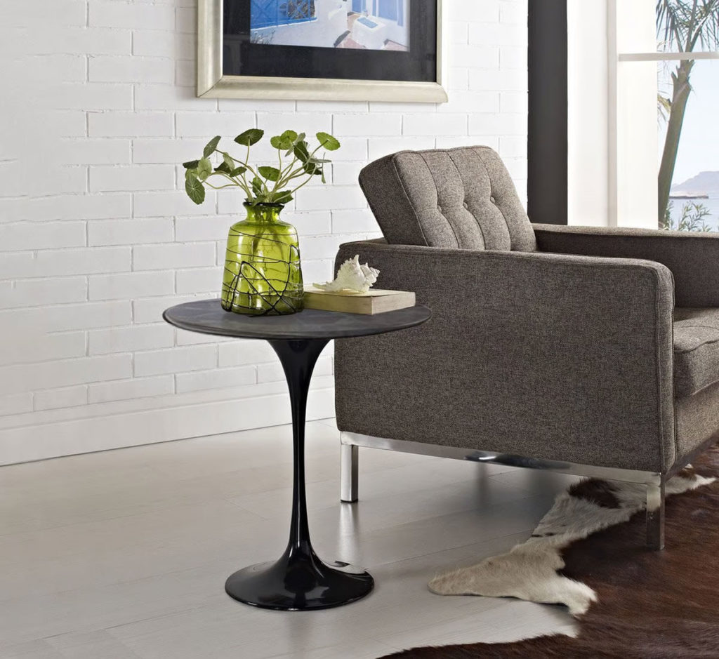 Angers Nantes Cholet Saumur Icones gueridon Knoll Eroe Saarinen Gueridon noir stratifié Fenix 4