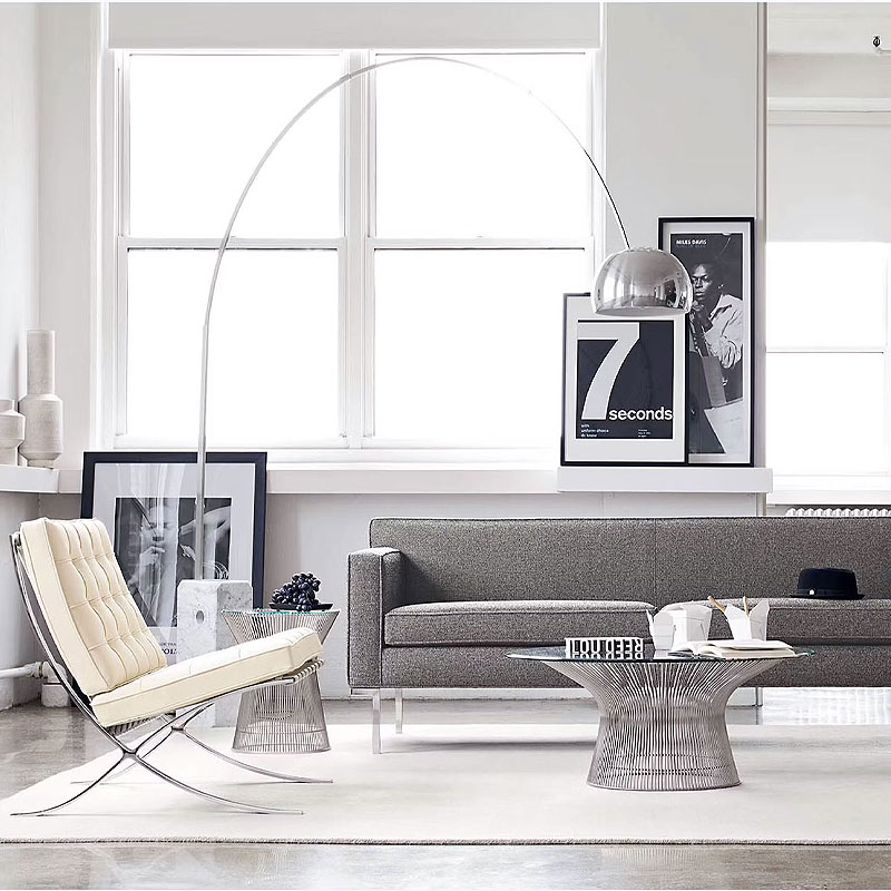 Angers Nantes Cholet Saumur Icones table Basse Knoll Platner Nickel 11