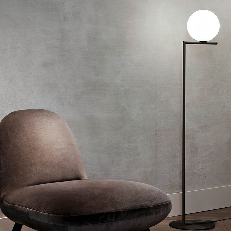 Angers Nantes Cholet Saumur Paris Bordeaux Tours Poitiers Rennes Icones Flos Lampadaire IC Noir Michael Anastassiades 1