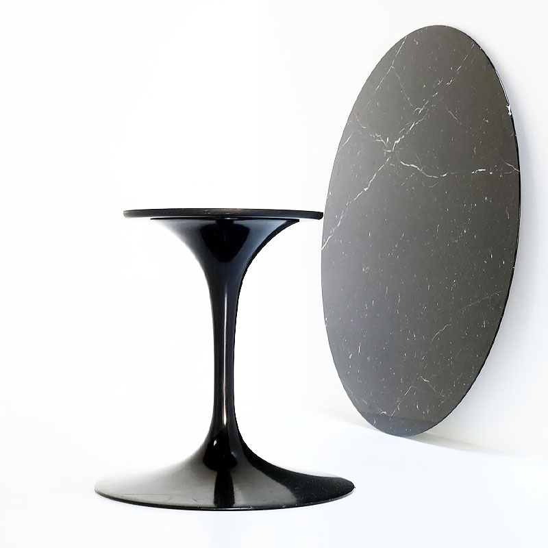 Angers Nantes Cholet Saumur Paris Bordeaux le Mans orleans Tours poitiers niort Icones table de repas Saarinen Knoll Marquina noir 3