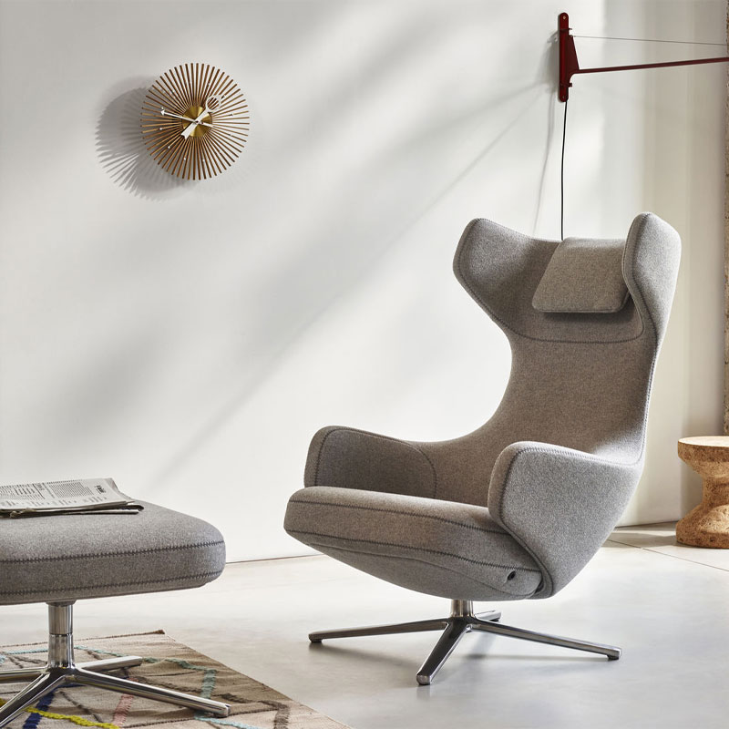 Angers Nantes Cholet Saumur bordeaux paris le mans poitiers laval Icones Antonio Citterio Grand Repos aluminium tissu cuir Fauteuil 3