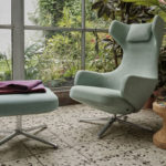 Angers Nantes Cholet Saumur bordeaux paris le mans poitiers laval Icones Antonio Citterio Grand Repos aluminium tissu cuir Fauteuil 6