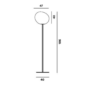Angers Nantes Cholet Saumur Icones Foscarini Lampadaire Gregg Blanc grande Ludovica et Roberto Palomba 7